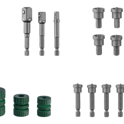 PARKSIDE® Set d'Adaptateurs, Embouts & Butées - Vissage Parfait