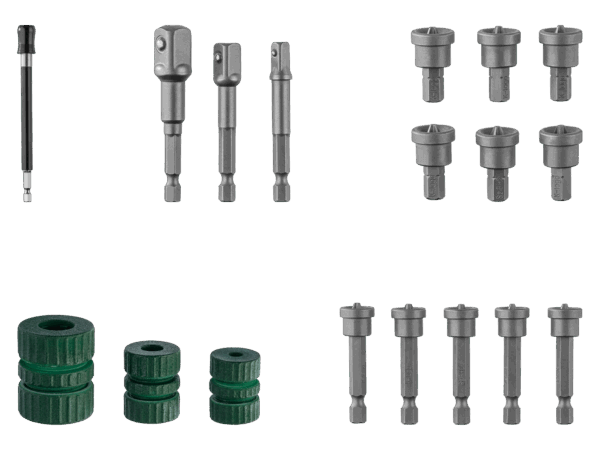 PARKSIDE® Set d'Adaptateurs, Embouts & Butées - Vissage Parfait