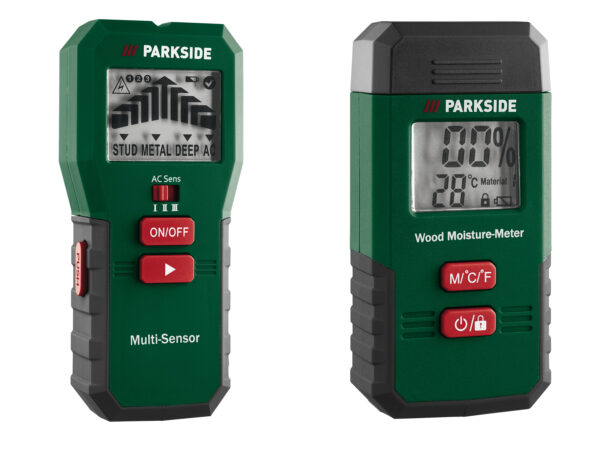 PARKSIDE® Détecteur Multi-Matériaux & Humidimètre 2-en-1