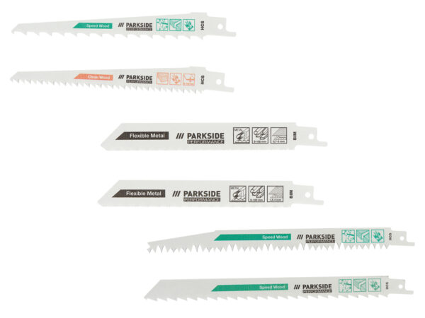 PARKSIDE PERFORMANCE® Set Lames Scie Sabre PFSZP 3 A1