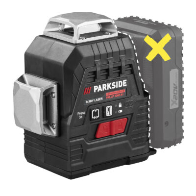 PARKSIDE PERFORMANCE Niveau Laser Croix 3x360° Sans Fil 20V