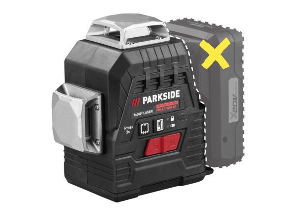 PARKSIDE PERFORMANCE Niveau Laser Croix 3x360° Sans Fil 20V