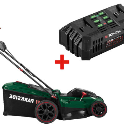 Tondeuse Sans Fil Parkside 40V + Chargeur Double Batteries