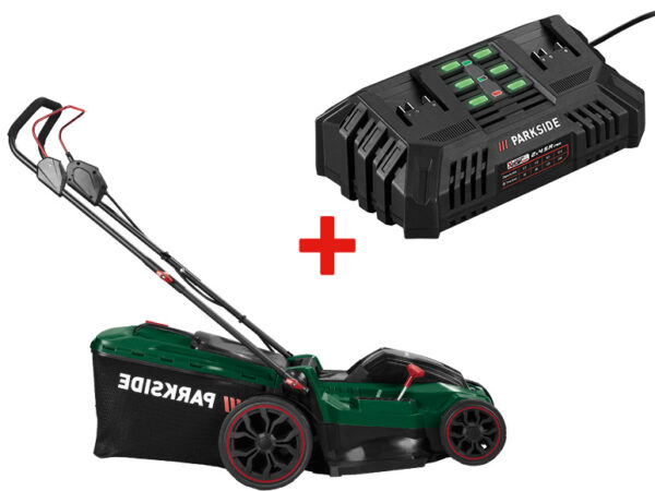 Tondeuse Sans Fil Parkside 40V + Chargeur Double Batteries