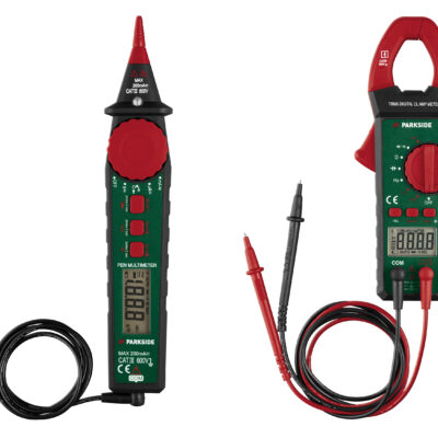 PARKSIDE® Multimètre Pince & Broche : Mesure Précise Tension, Courant