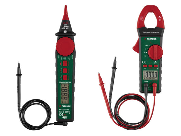 PARKSIDE® Multimètre Pince & Broche : Mesure Précise Tension, Courant