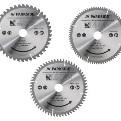 PARKSIDE® Lame de scie circulaire 210mm : Coupes précises