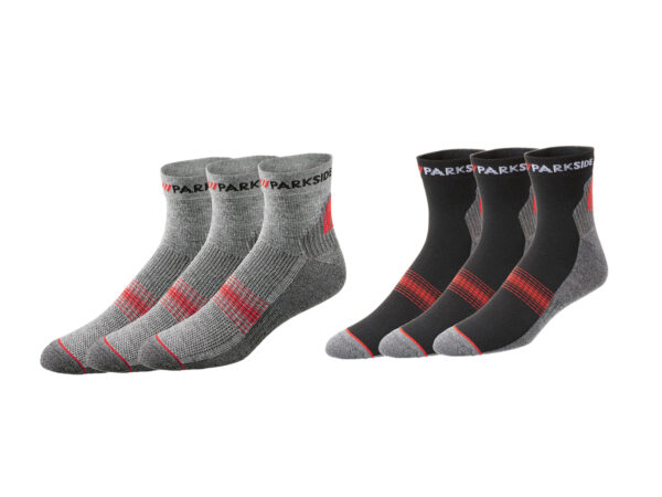 PARKSIDE Lot de 3 Chaussettes de Travail Courtes Homme - Confort & Résistance